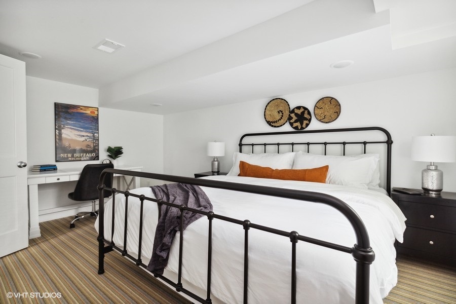 Bedroom #5 also has a quiet dedicated workspace.22_11323MarquetteDrive_161001_4thBedroom_Shore House