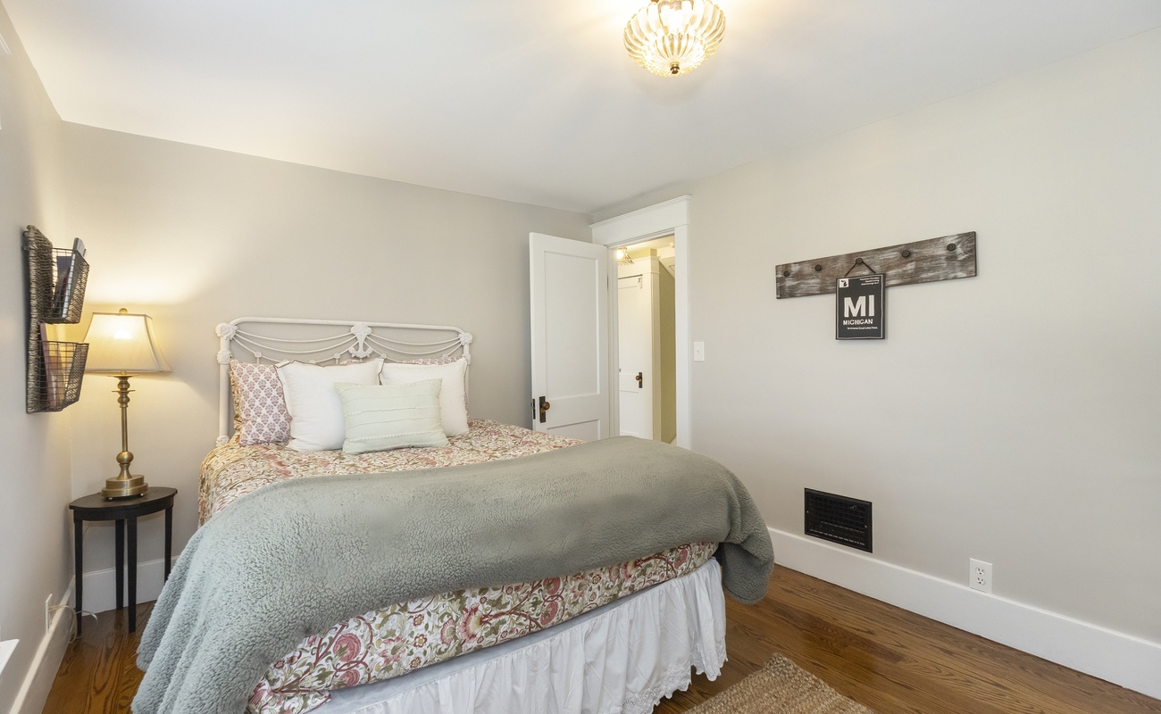 Bedroom 2 is on the upper level & has a queen-size bed.