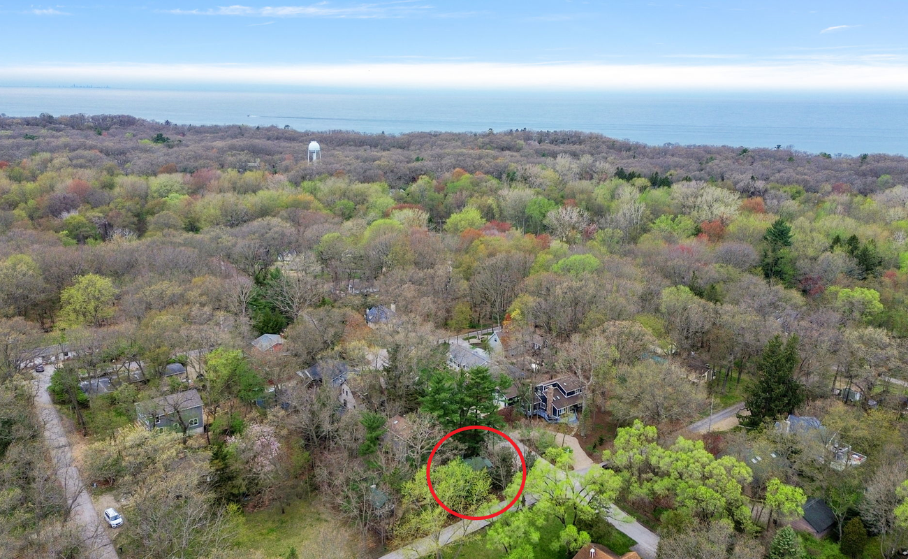 You can walk, bike or drive to a crystal-sand beach on Lake Michigan in minutes.