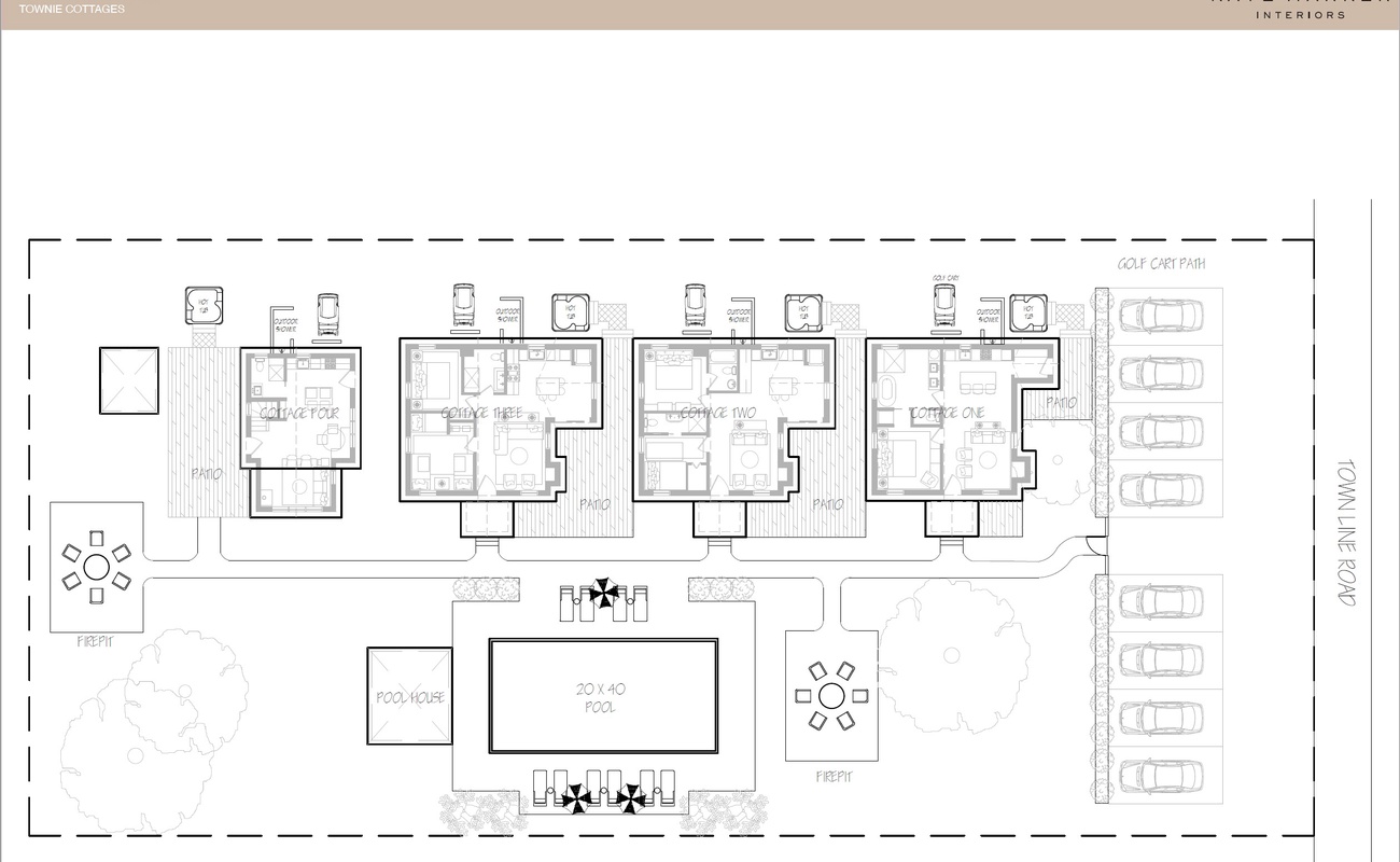 The Townie Cottages - Site Plan