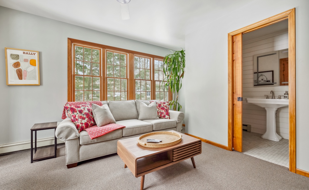 Chic, cozy, and full of natural light—welcome to your getaway!