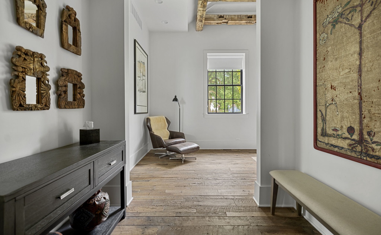 The Black Door Bungalow is filled with special spots for relaxing, reading, and quiet alone time.