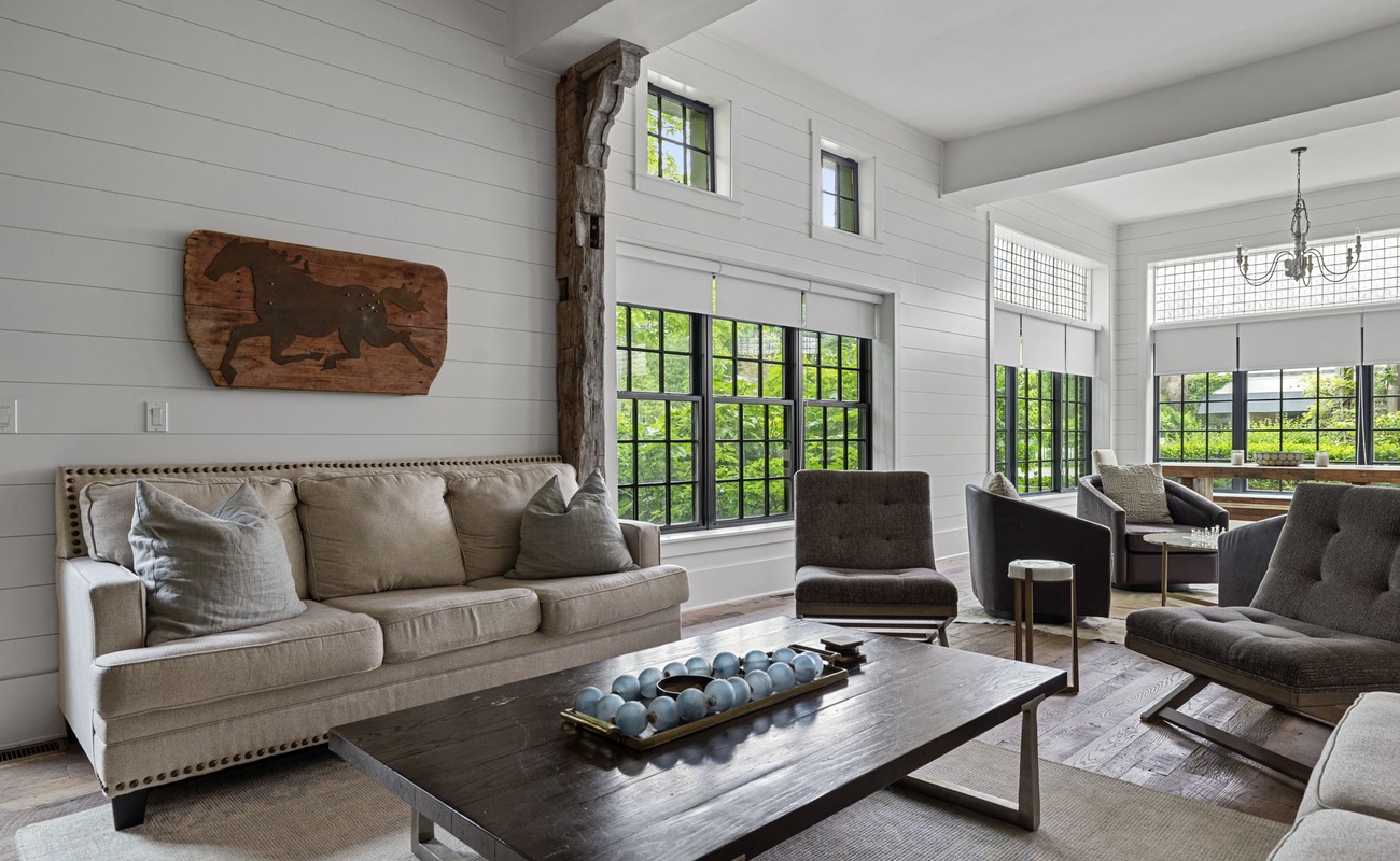 Luxury furnishings define every social space.