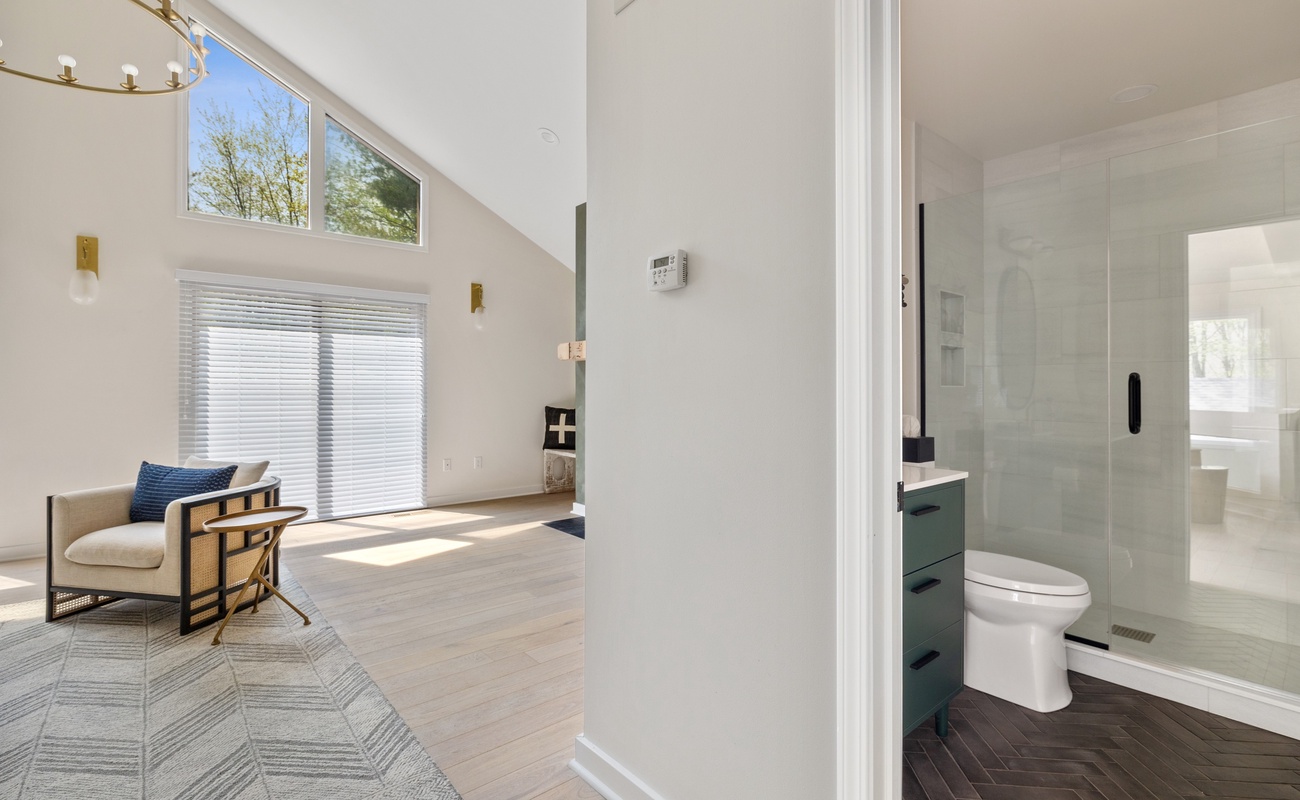 Bedroom 2 and 3 share the 2nd full bath in the home.