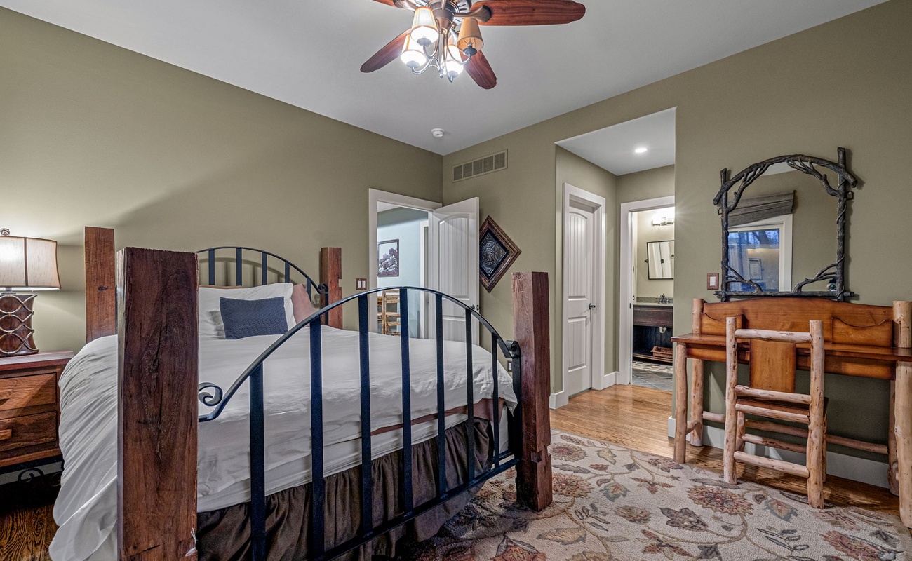 Cozy nights, peaceful mornings, and a touch of cabin charm. Who wouldn’t want to stay here?