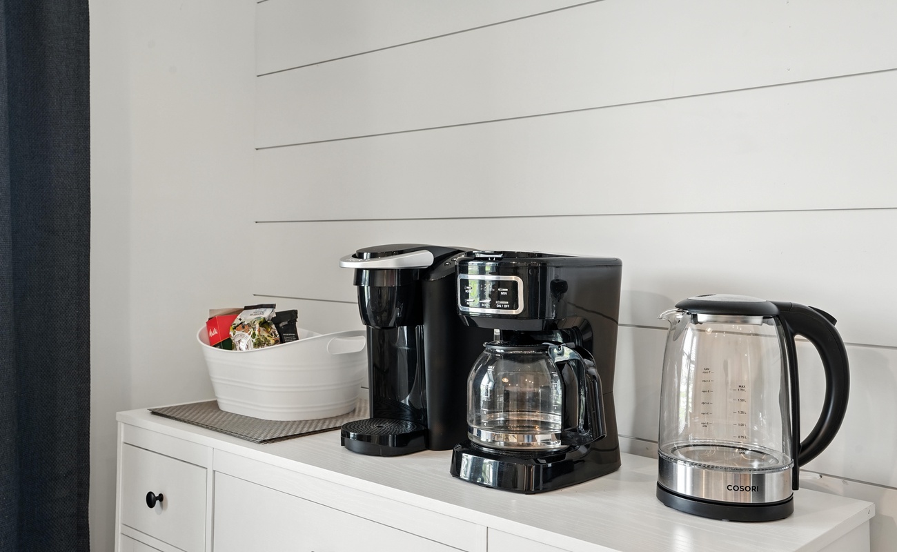 Coffee, tea, or me-time? This station has it all.