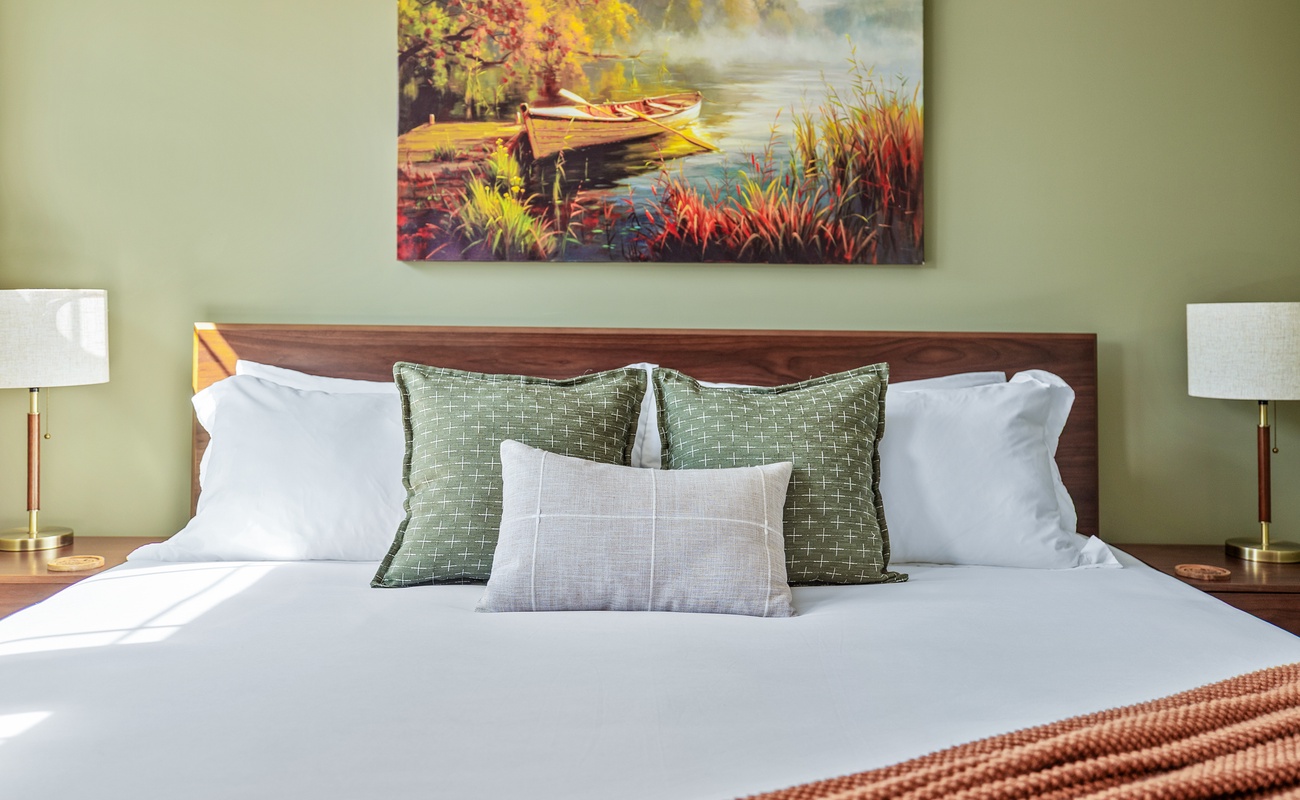 A bed so calm and curated, even sleep feels upgraded.