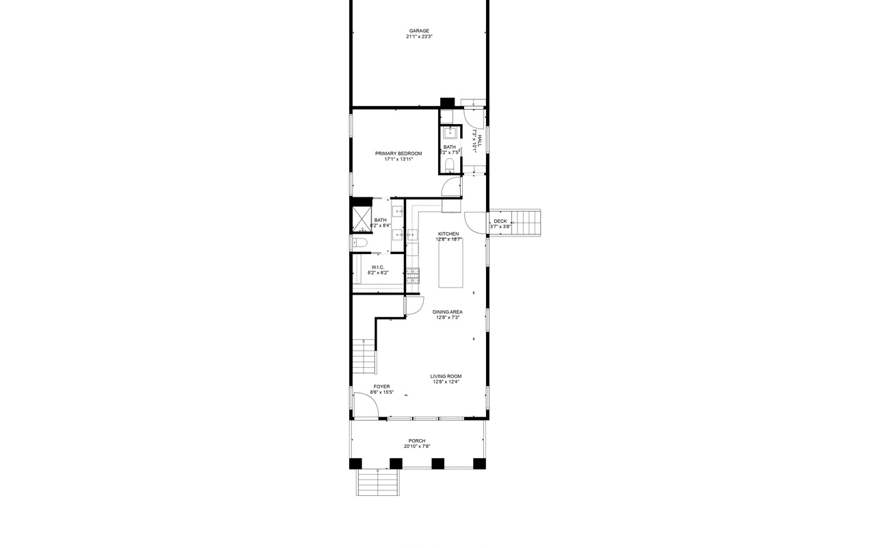 Harbor Shores Hideaway 1st Floor Layout