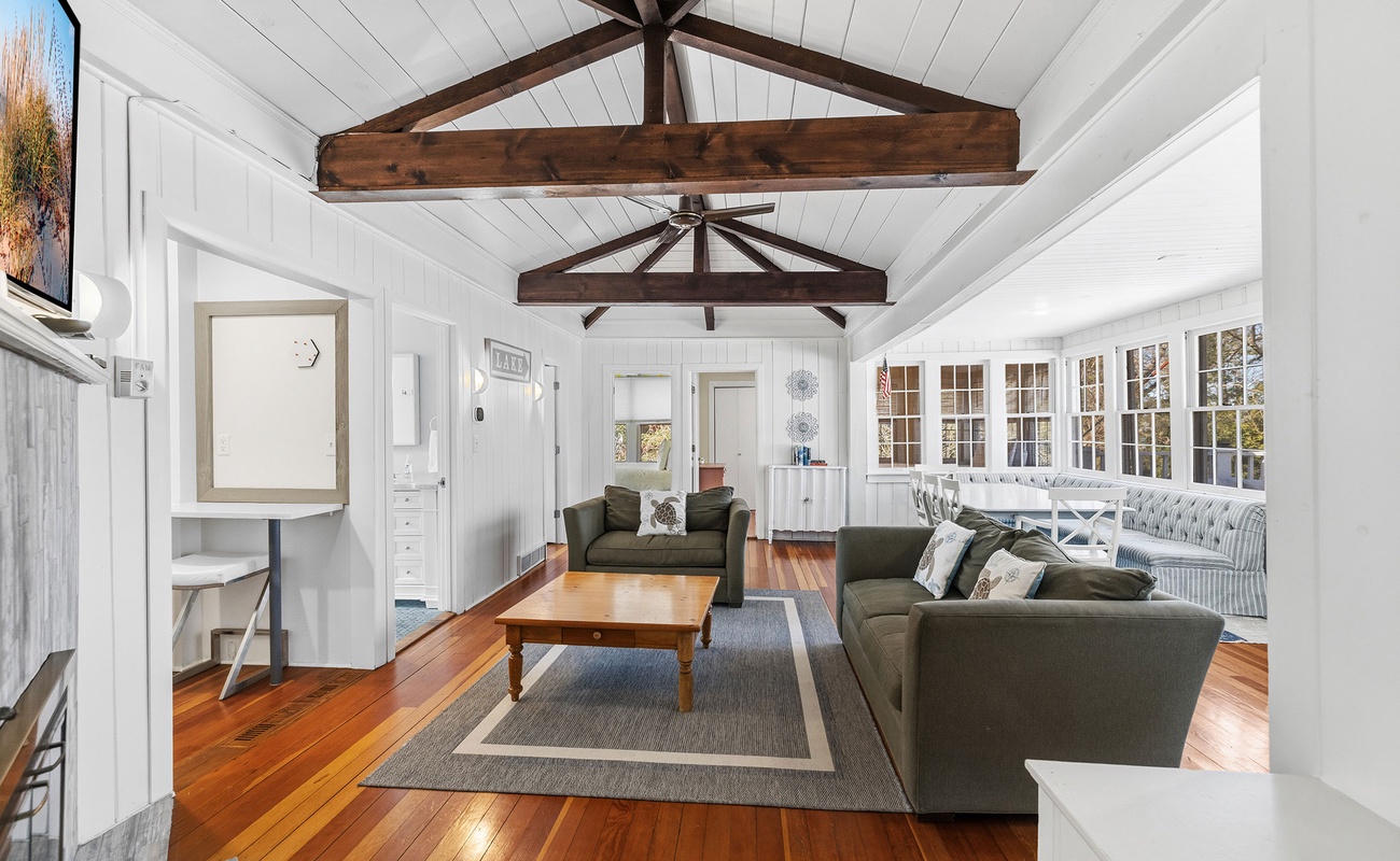 A great room is a great place for stories, games and time well spent together.