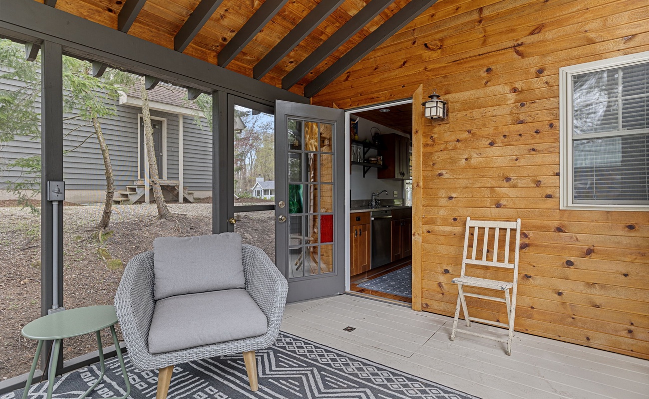 The comfy, laid-back 3-Season porch is one of our guests' favorite hang-outs.