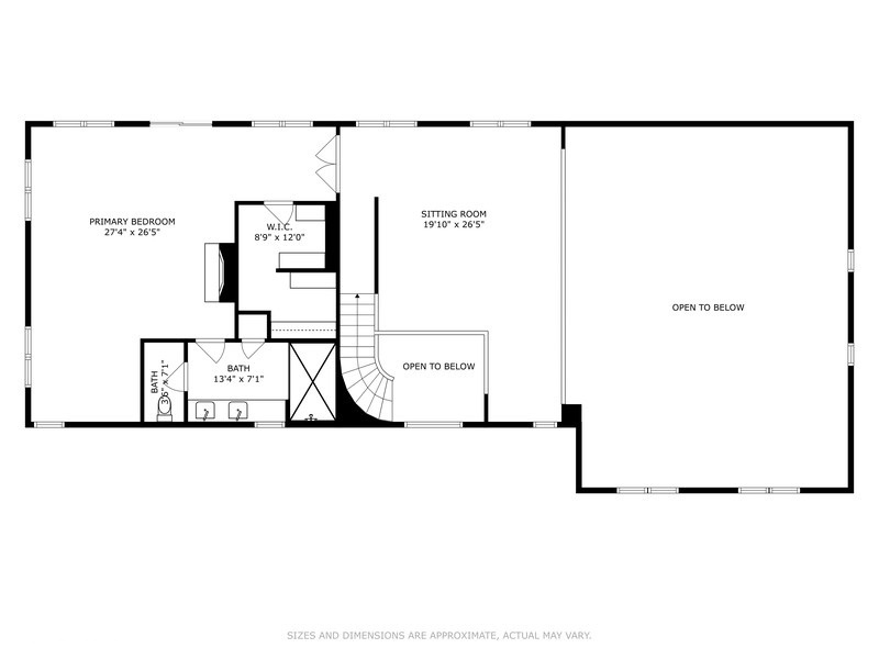 Main Destination's 2nd floor layout.