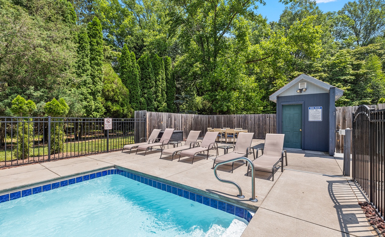 We have a convenient outdoor bathroom.