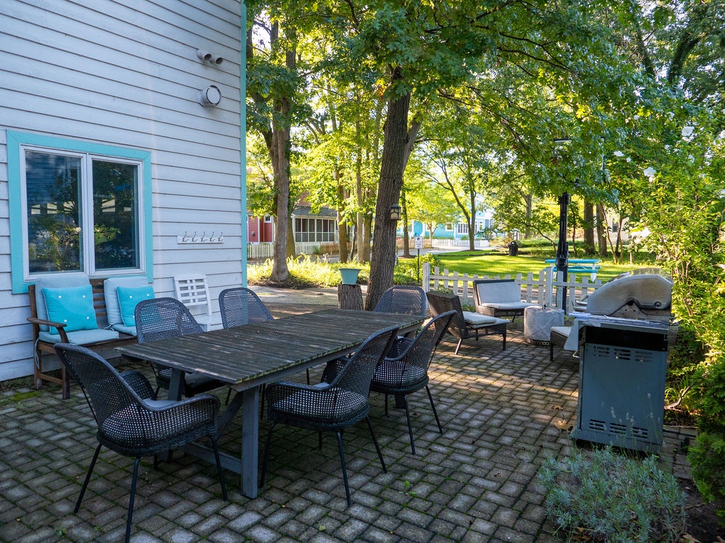 Dine and unwind in your private outdoor space.