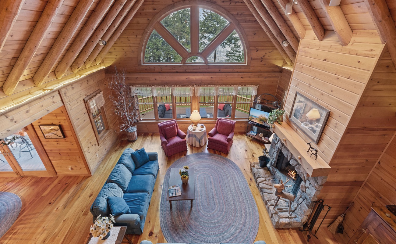 You’ll love the view from the loft which allows all to come together and feel connected.