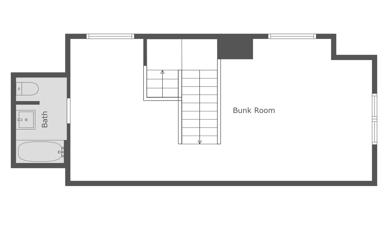 Blue Hill Cottage's Second Floor Layout
