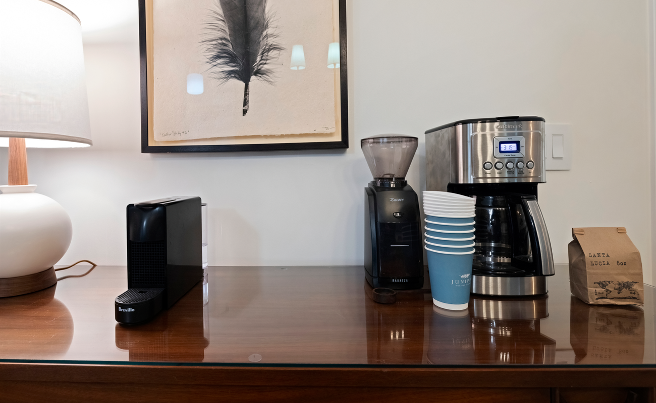 Espresso or drip? Your custom coffee ritual awaits.
