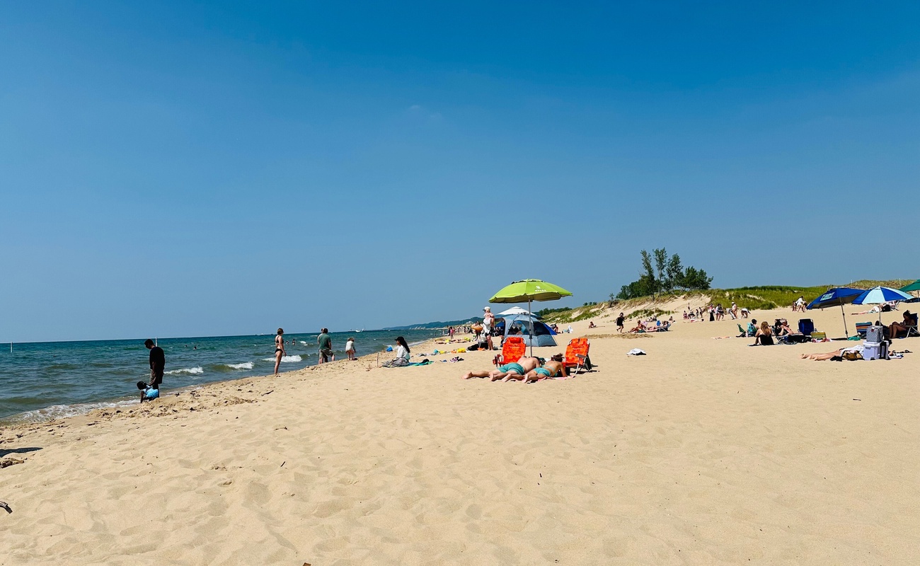 Soak up the sun on Saugatuck’s finest shore—Oval Beach.
