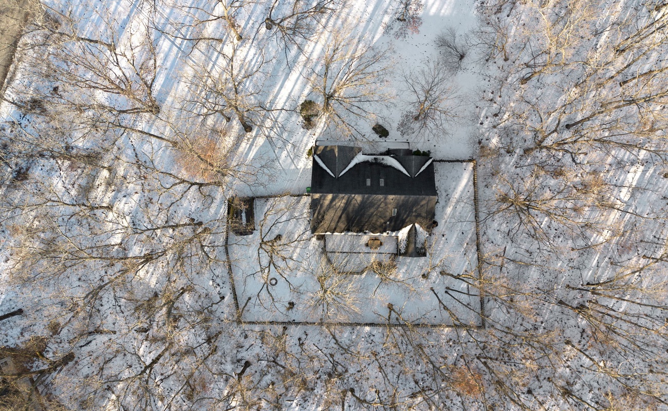 Surrounded by woods, embraced by winter magic.