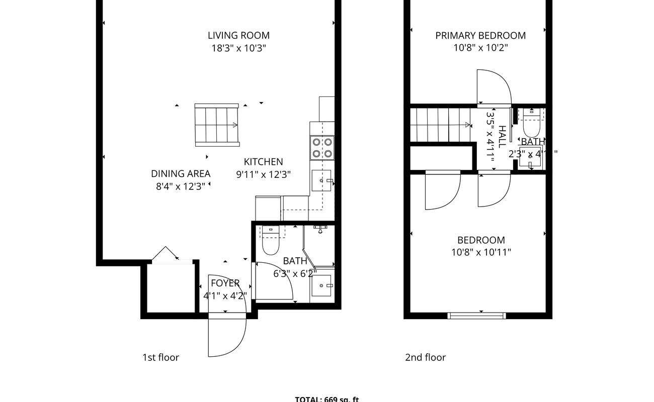 Leila's Chalet Floor Plan.