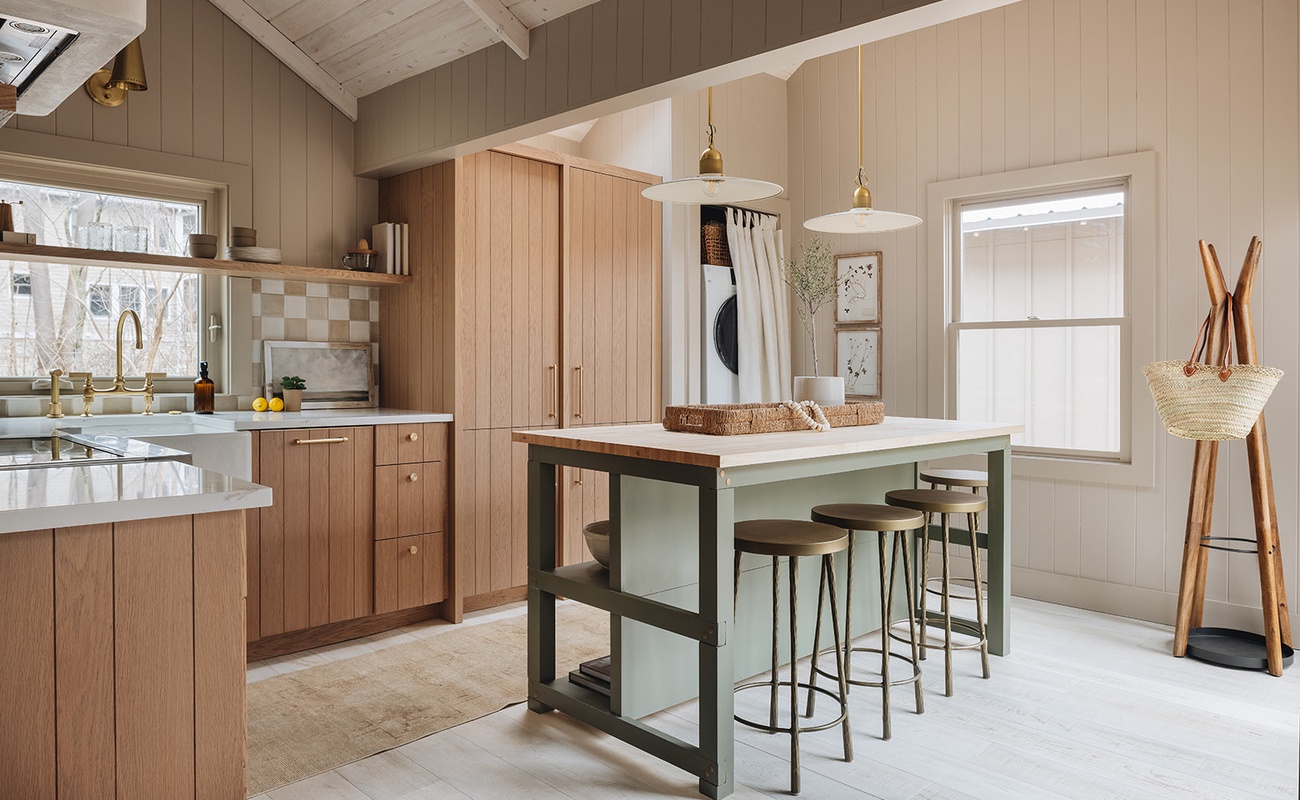 Vacation morning. First stop. A cup of coffee at the kitchen's welcoming island.