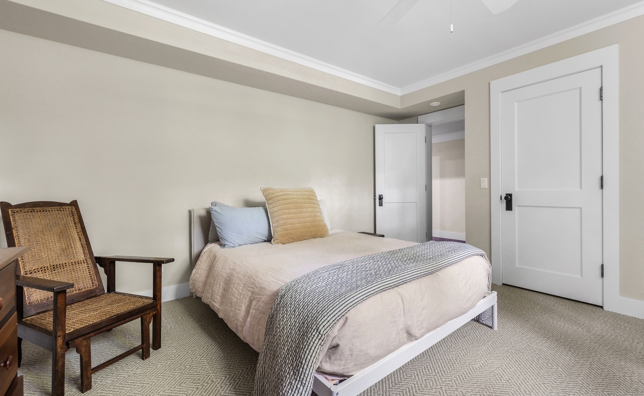 Bedroom 5 is on the lower level & has a double bed.