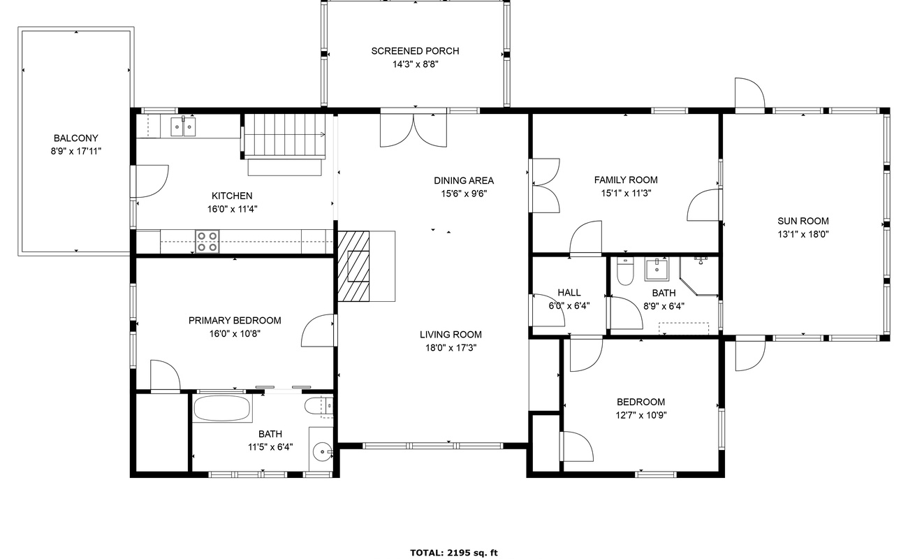 Wonderwood Cottage 2nd Floor Plan.