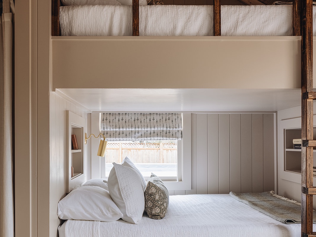 These bunk beds are actually more spacious than one might imagine, and fun, too!