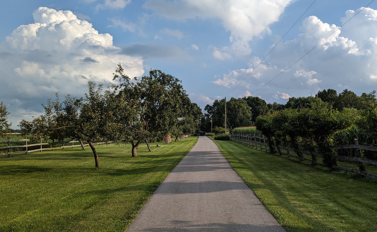 A perfect path for morning walks, fresh air, and open-sky views.