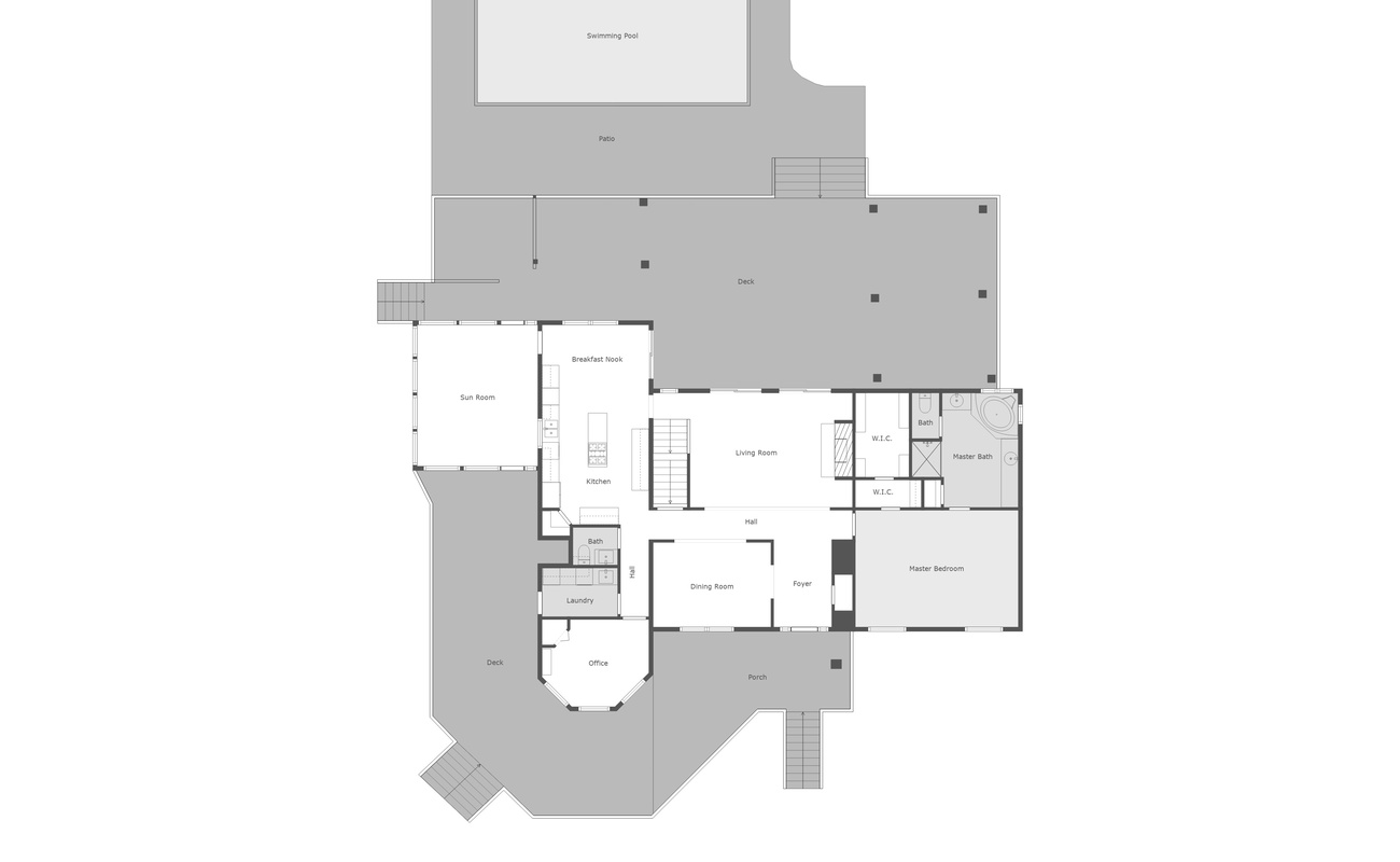 Sunny Dunes Retreat Main Floor Layout