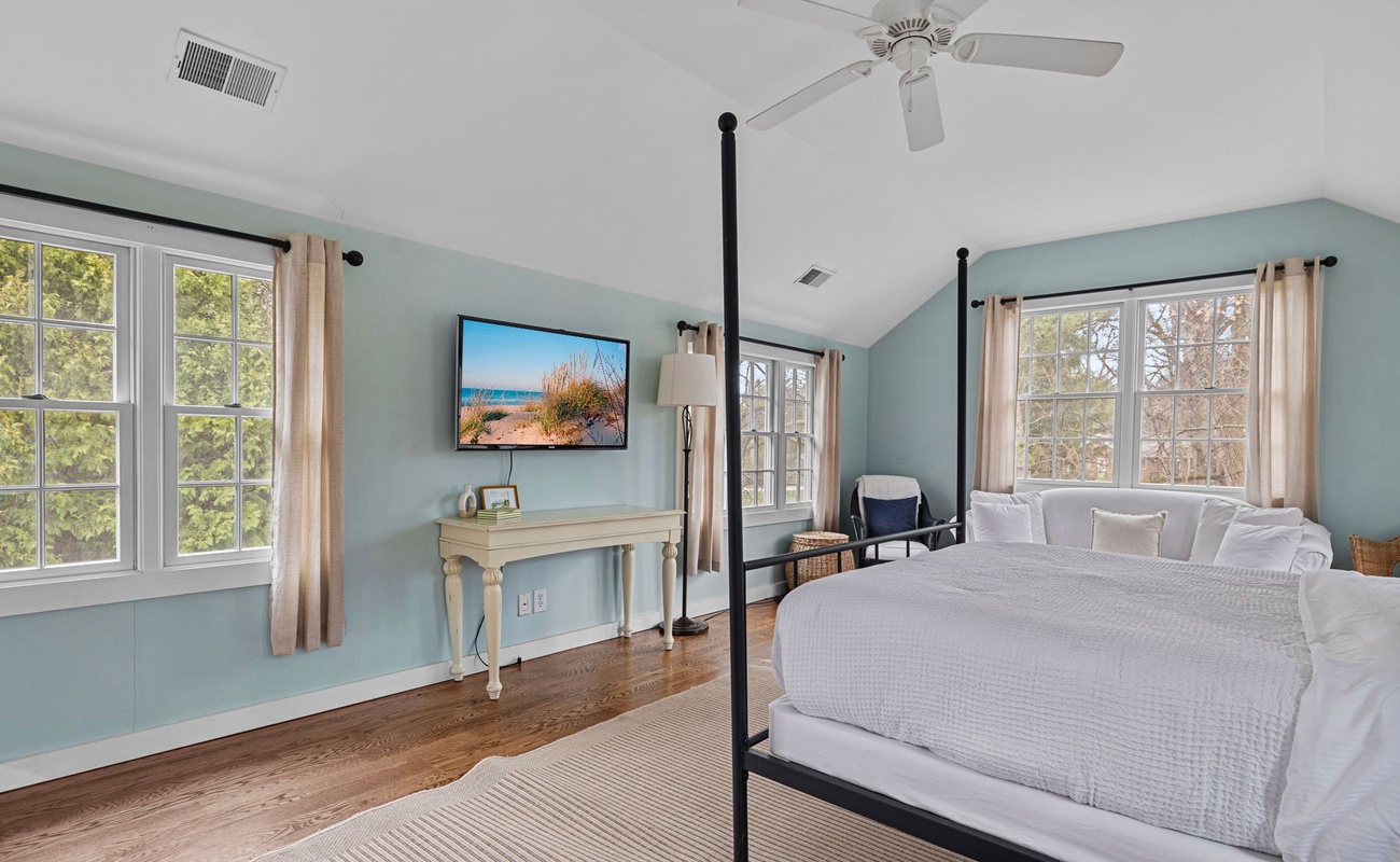 Tired from checking out the local sights? Time for a nap or chill with a movie.