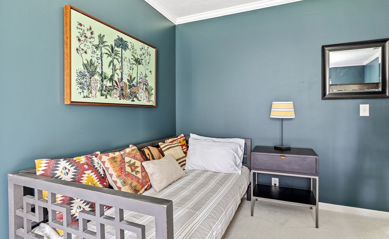 The peaceful atmosphere ensures a restful night’s sleep.