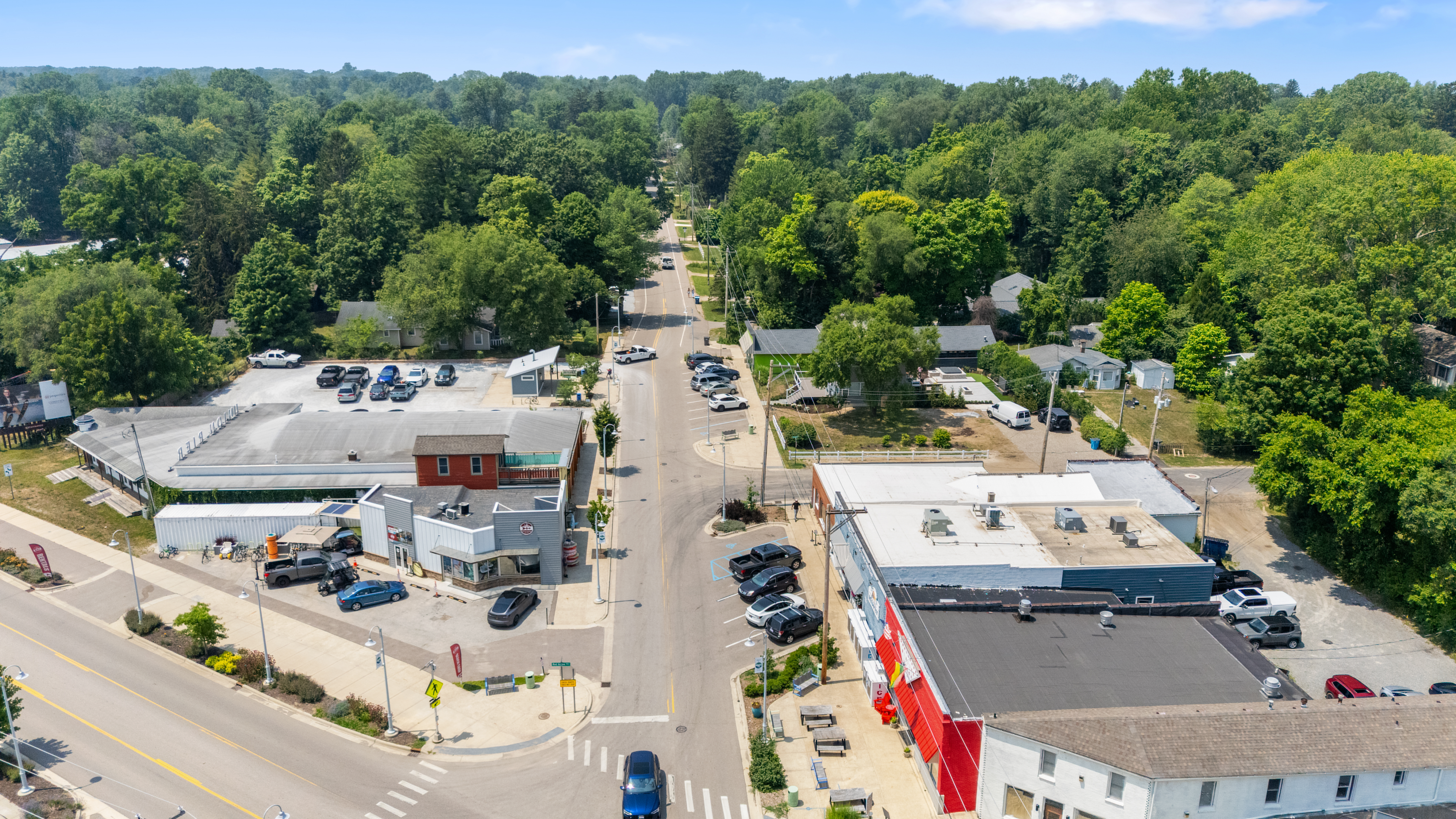 Downtown Union Pier—quaint, quiet, and close to everything.