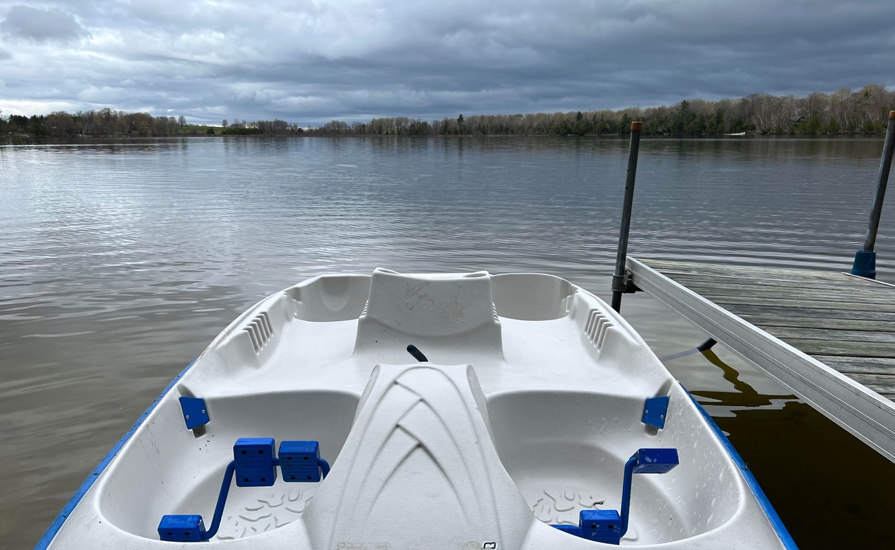 Spend a fun day on the lake with our paddleboat.