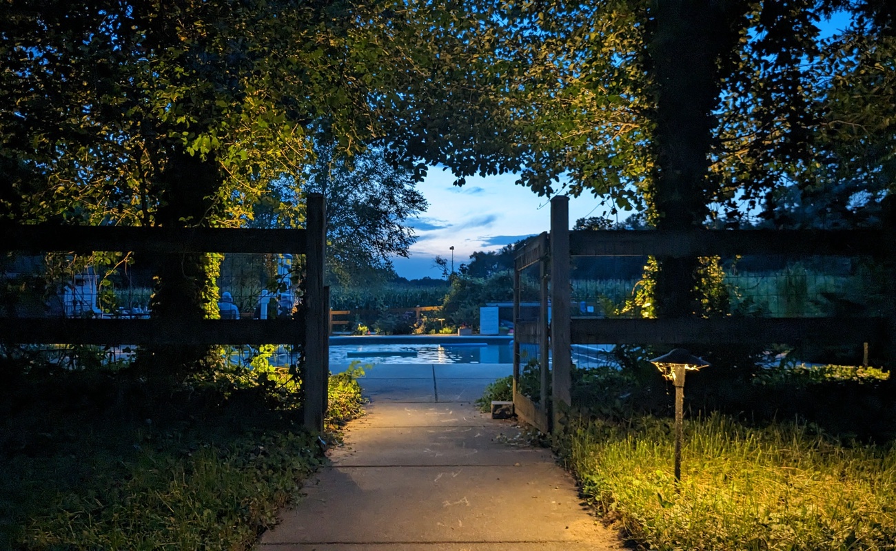 End the day with a tranquil twilight swim at Berrywood Farm.