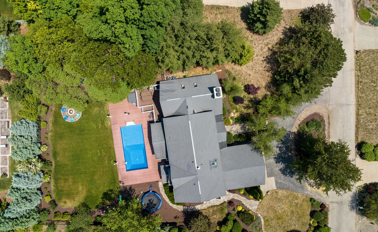 Bird's eye view of Main Destination.