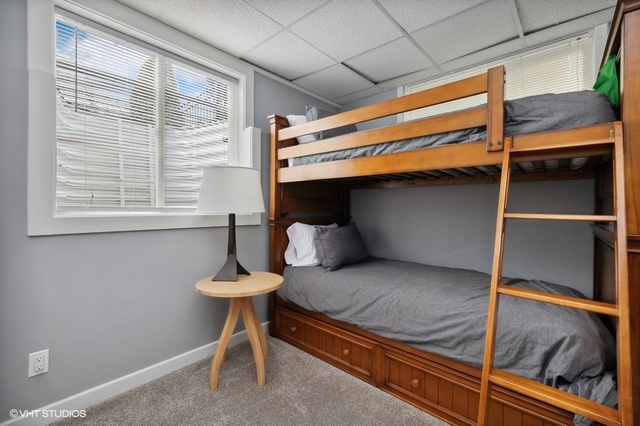 Bedroom 4 is on the main level & has a twin-size bunkbed.