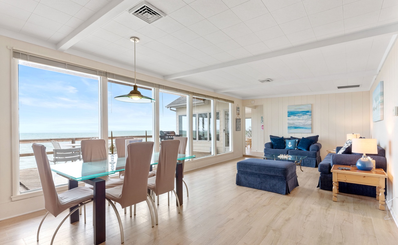 The open-concept design makes the space perfect for spending quality time with loved ones.