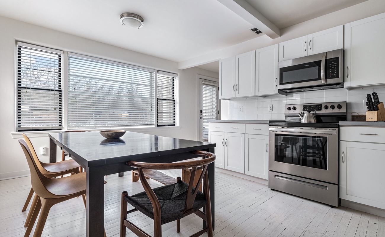 From pancakes to pasta nights, this is where it all happens. (Bonus: killer lighting!)