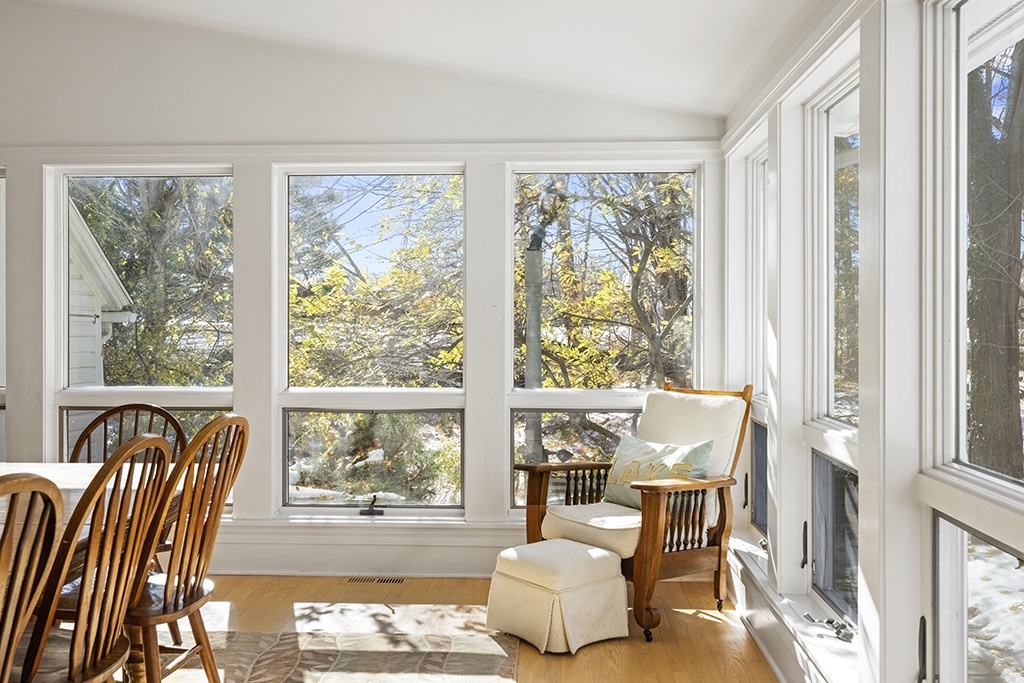 Your sunlit reading retreat awaits at The Farmhouse.
