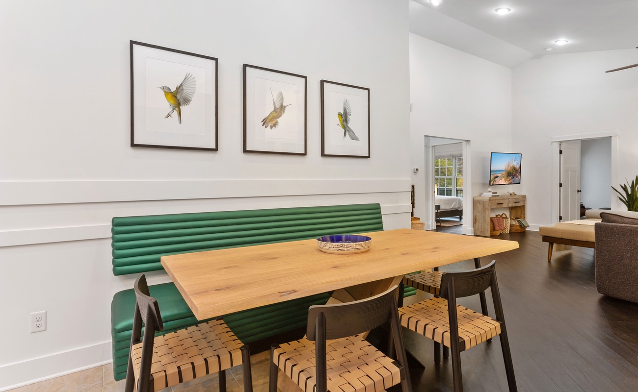 Everyone loves this stylish bench-seat breakfast nook.