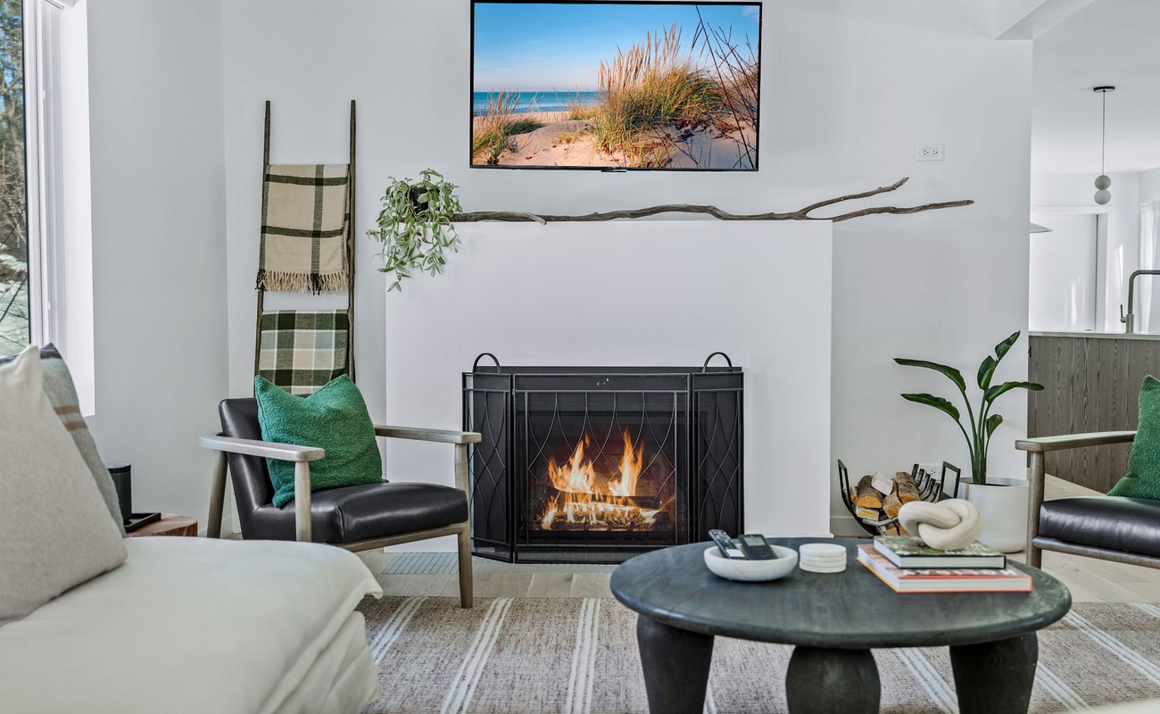 Perfect spot for cozy chats, warm blankets, and a cup of something steamy.