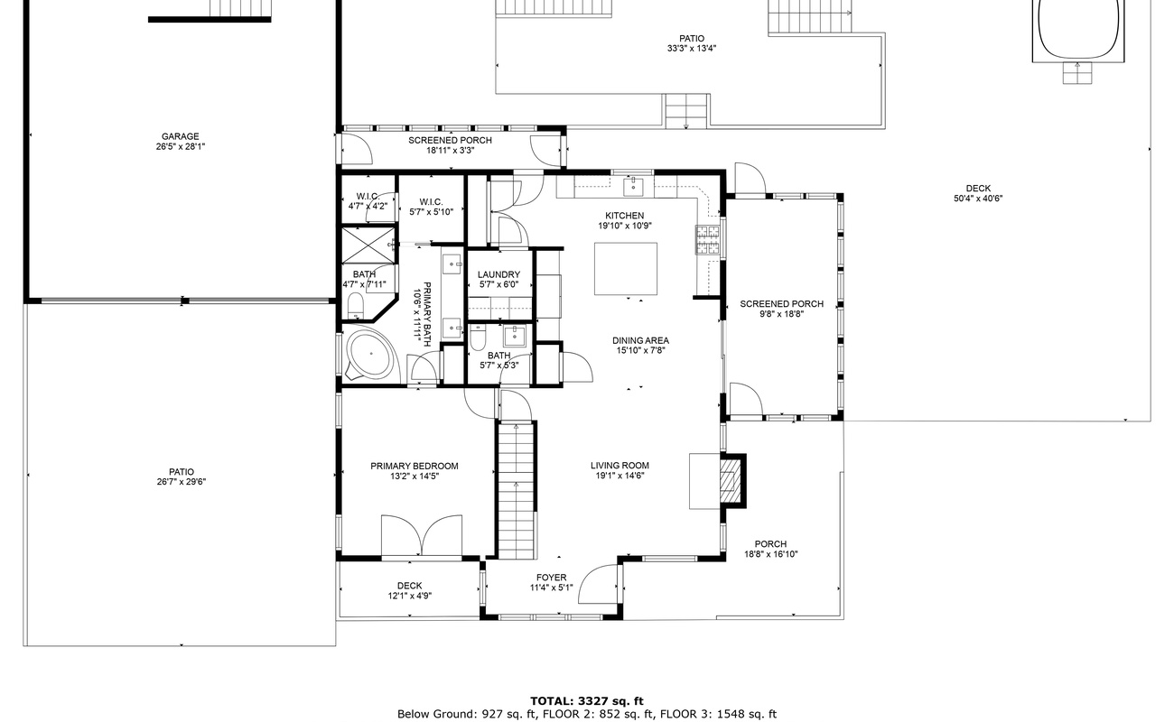 The Moose House's 2nd Floor Lay out