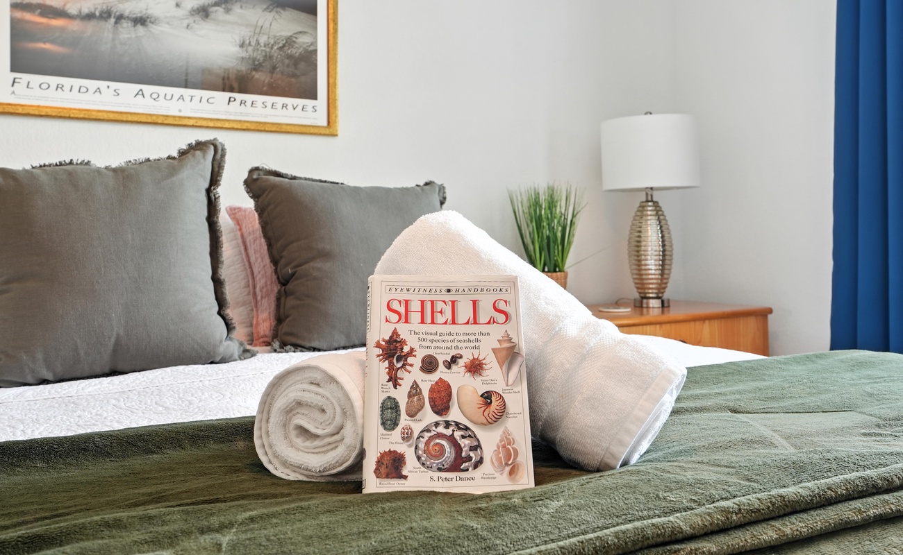 Unwind with soft linens and seaside inspiration.