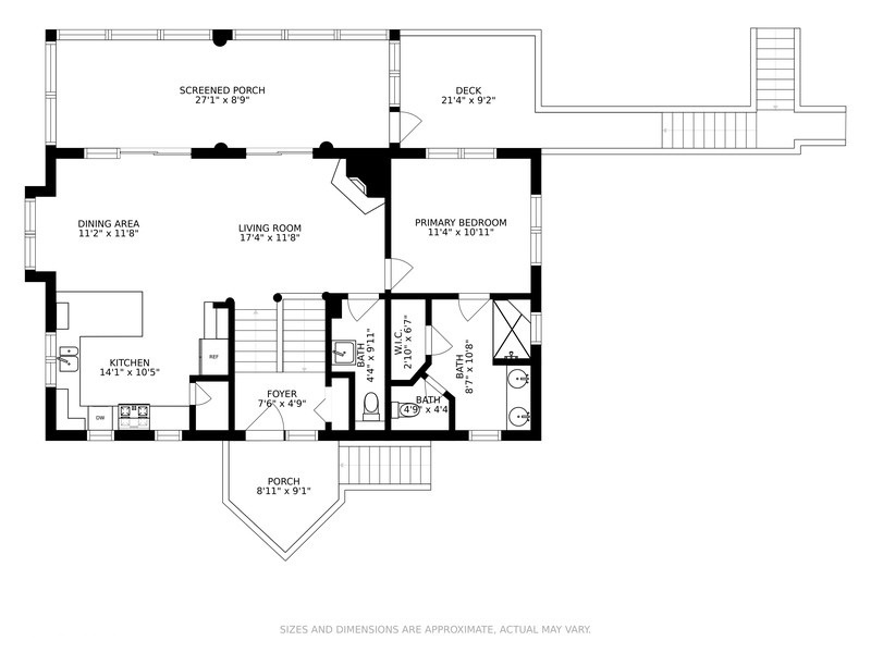 Wild Horse Run’s upstairs floorplan.