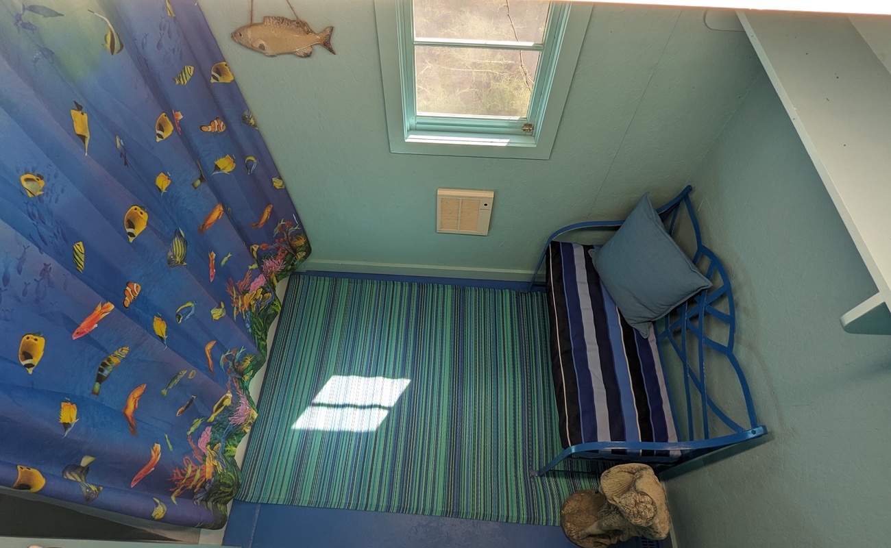 A fun little spot for kids to play, read, and imagine ocean adventures.