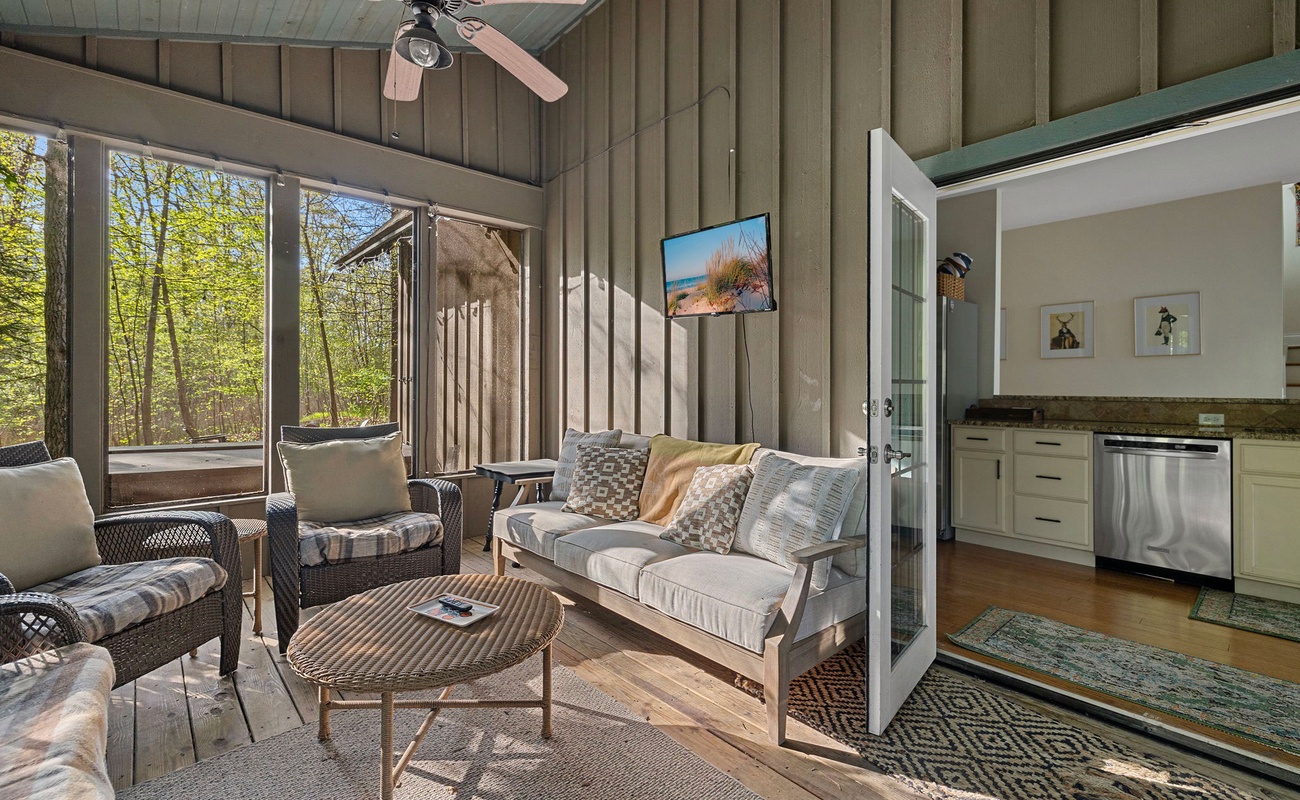 Having nearby access to a nicely appointed kitchen can have its benefits, eh?