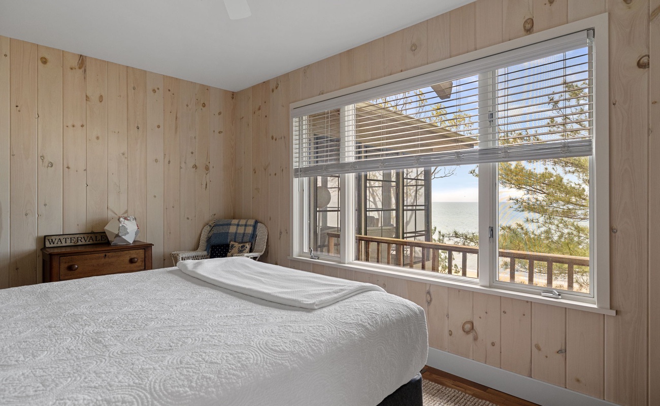 Upon waking up from a sound sleep, gazing at a breathtaking lake. Priceless.