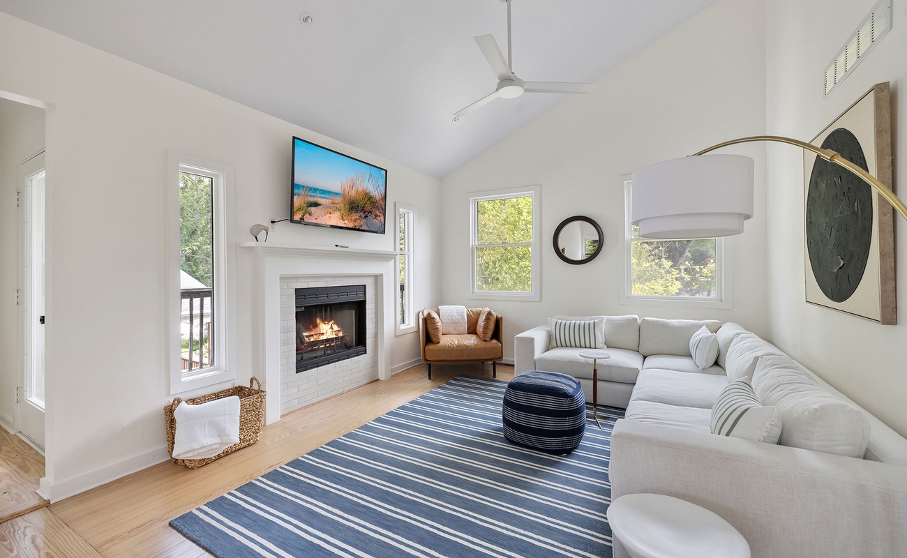 Unwind by the fire, stream your favorites, and soak in those peaceful views.