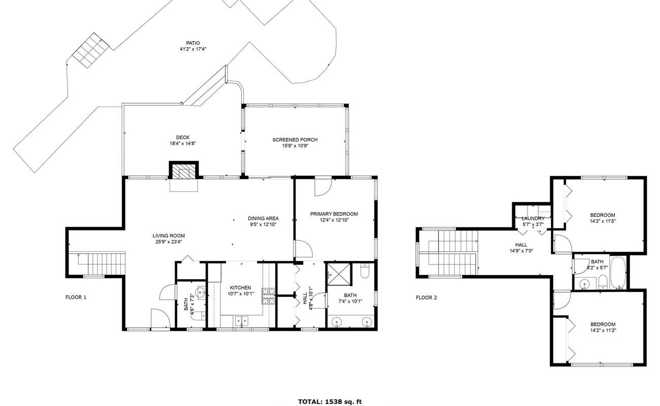 Blue Beech Cottage Floor Lay out