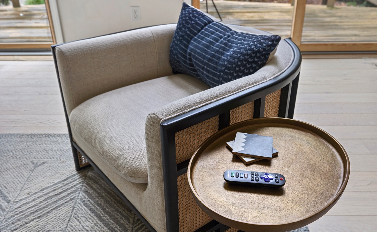 Each space is super-elegant, yet filled with comfy furnishings.